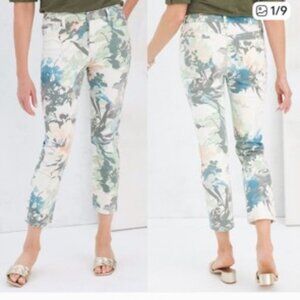 Chico's Floral Ankle Jeans - Multicolor